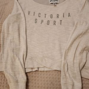 Victoria Secret cream and silver shirt